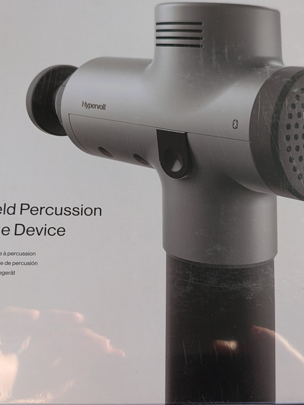 Hypervolt Handheld Bluetooth Percussion Massage Device - Gray. Brand New- Sealed